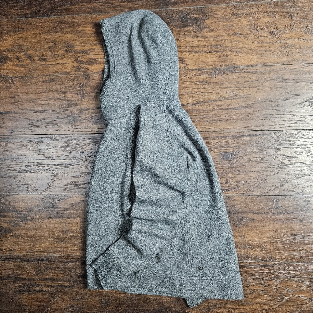 Lululemon Athletica At Ease Pullover Hoodie Heathered Gray Size 4 - Picture 2 of 11